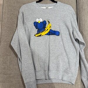 KAWS & Warhol Gray Sweatshirt